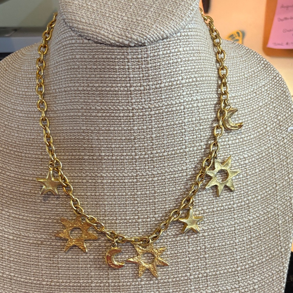 Celestial Gold Charm Necklace